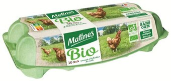 U Express OEUFS BIO TOUS CALIBRE MOYEN/GROS CALIBRE offre