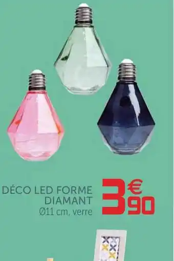 Gifi Déco Led Forme Diamant offre