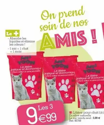Litière Pour Chat 3.8 L