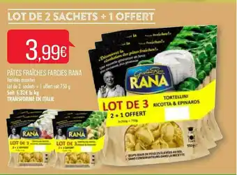 Match Pâtes Fraîches Farcies Rana Lot De 2 Sachets + 1 Offert offre