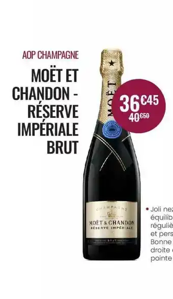 Nicolas Aop Champagne Moët Et Chandon Réserve Impériale Brut offre