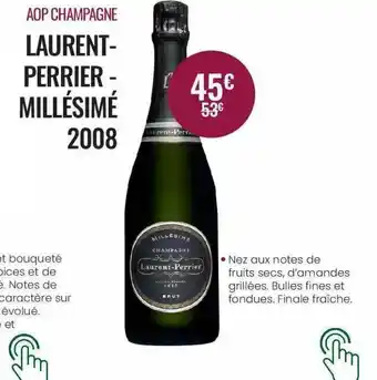 Nicolas Aop Champagne Laurent - Perrier - Millésimé 2008 offre