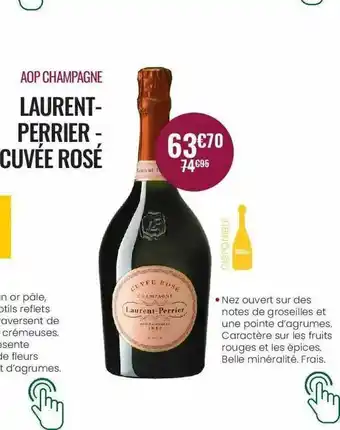 Nicolas Aop Champagne Laurent-perrier - Cuvée Rosé offre