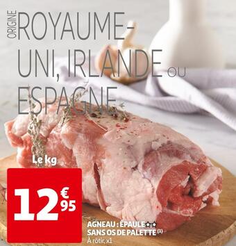 Auchan Agneau : épaule sans os de palette offre