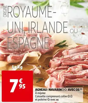 Agneau : navarin avec os