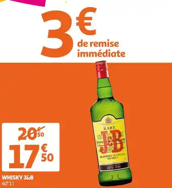 Auchan J&b whisky offre