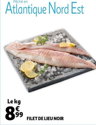 Auchan Filet de lieu noir offre