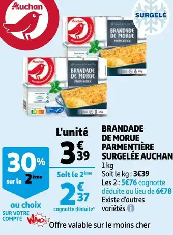 Auchan Auchan lasagnes bolognaise xxl surgelés offre