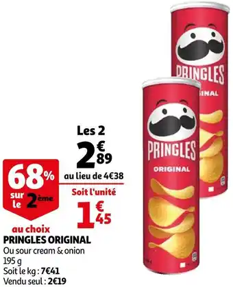 Auchan Pringles pringles original offre