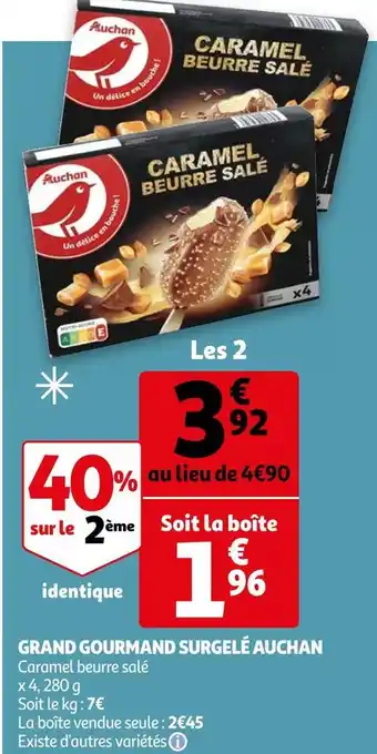 Auchan Auchan grand gourmand surgelé offre