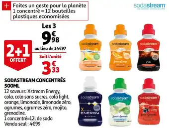Auchan Sodastream sodastream concentrés 500ml offre