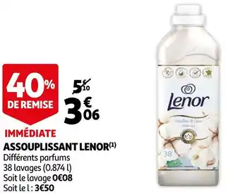 Auchan Lenor assouplissant offre