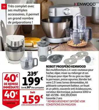Auchan Kenwood robot prospéro offre