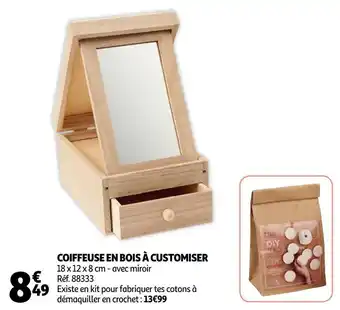 Auchan Coiffeuse en bois à customiser offre