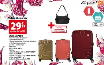 Auchan Abs valise poème offre