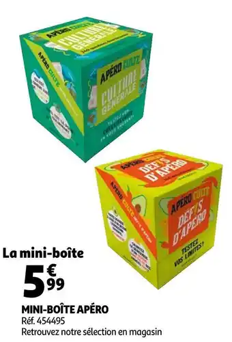 Auchan Mini-boîte apéro offre