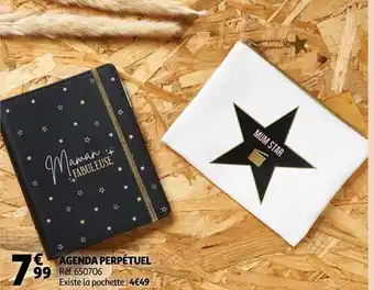 Auchan Agenda perpétuel offre
