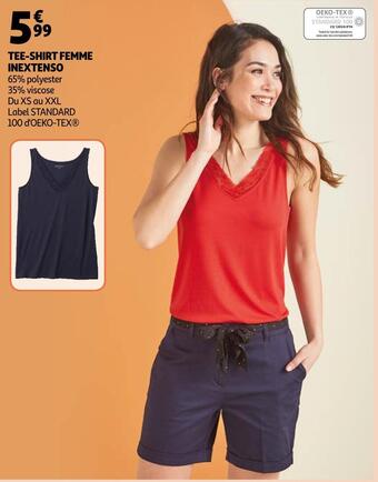 Auchan Inextenso tee-shirt femme offre