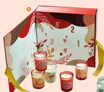 Auchan Coffret 5 bougies parfumées "maman offre