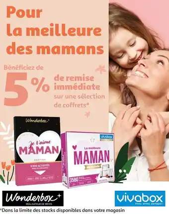 Auchan Vivabox bon plan sur une sélection de coffrets vivabox offre