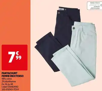 Auchan In extenso pantacourt femme offre
