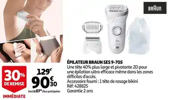 Auchan Braun épilateur braun ses 9-705 offre