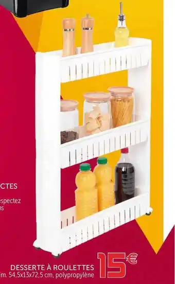 Gifi Desserte à Roulettes offre