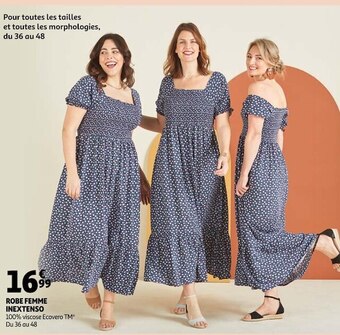 Auchan Inextenso robe femme offre