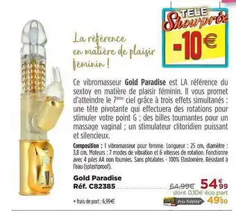 Teleshopping Gold Paradise offre