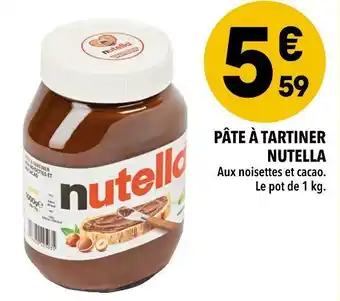 Supeco Nutella pâte à tartiner offre