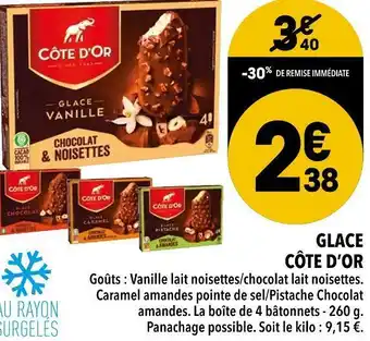 Supeco Côte d’or glace offre