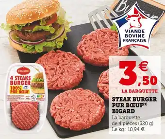 U Express Bigard steak burger pur bœuf offre