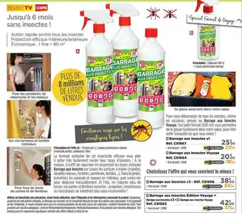Teleshopping Barrage Aux Insectes offre