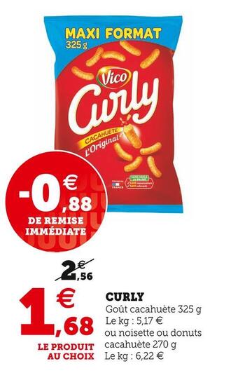 U Express Vico curly offre