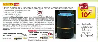 Teleshopping Lampe Barrage Aux Insectes offre