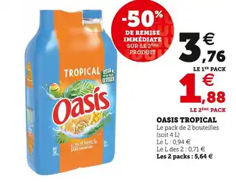 U Express Oasis oasis tropical offre