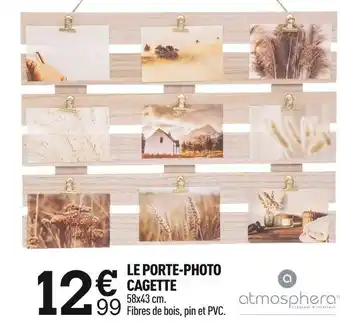 Centrakor Atmosphera le porte-photo cagette offre