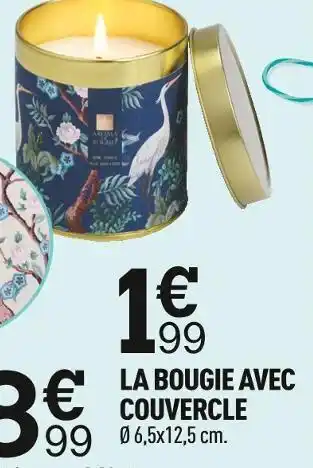 Centrakor La bougie avec couvercle offre