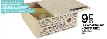 Centrakor La cave à fromage + couteau inox offre