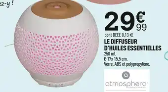 Centrakor Atmosphera le diffuseur d’huiles essentielles offre