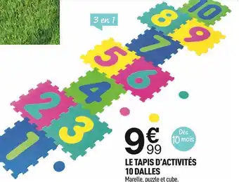 Centrakor Le tapis d’activités 10 dalles offre