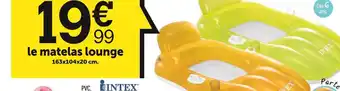 Centrakor Intex le matelas lounge offre