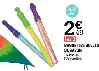 Centrakor Baguettes bulles de savon offre