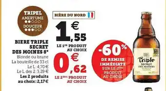 U Express Biere Triple Secret Des Moines 8 offre