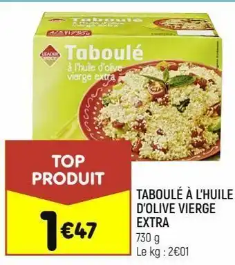 Taboulé à l'huile d'olive vierge extra