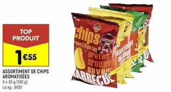 Leader Price Assortiment de chips aromatisées offre