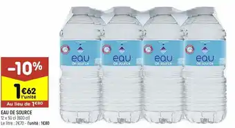 Eau de source