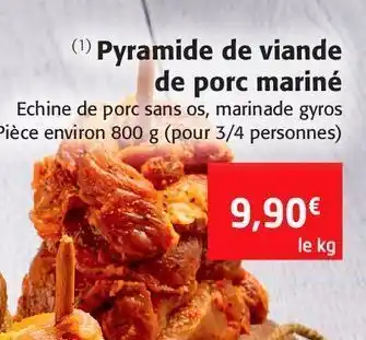Colruyt Pyramide de viande de porc mariné offre