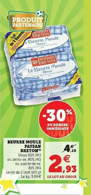 Beurre Moule Paysan Breton