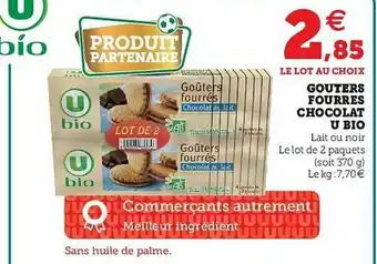 U Express Gouters Fourres Chocolat U Bio offre